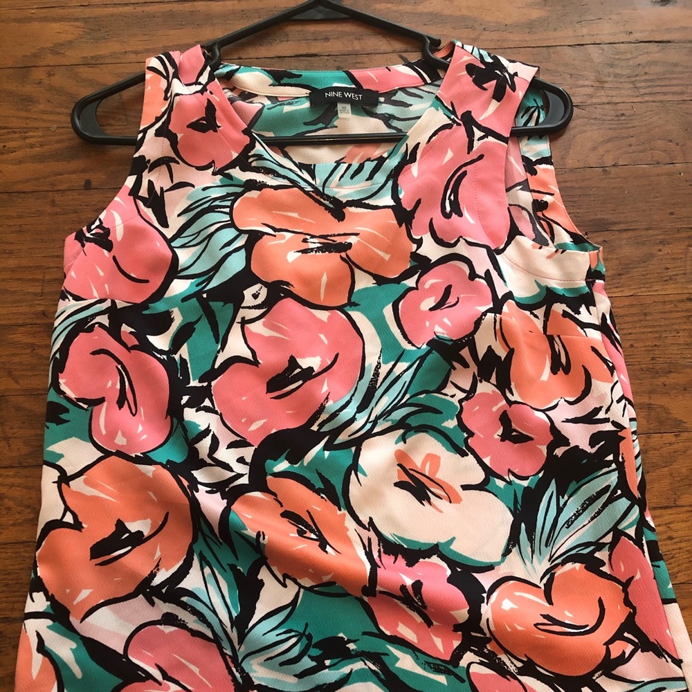 Nine West Floral Blouse